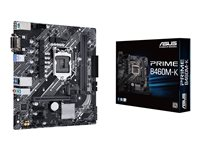 ASUS PRIME B460M-K - Carte-mère - micro ATX - Socket LGA1200 - B460 Chipset - USB 3.2 Gen 1 - Gigabit LAN - carte graphique embarquée (unité centrale requise) - audio HD (8 canaux) 90MB1400-M0EAY0