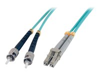 MCL - Câble réseau - LC multi-mode (M) pour ST multi-mode (M) - 1 m - fibre optique - 50 / 125 microns - OM3 FJOM3/STLC-1M