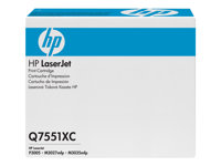 HP Q7551XC - À rendement élevé - noir - originale - LaserJet - cartouche de toner (Q7551XC) Contract - pour LaserJet M3027, M3027x, M3035, M3035xs, P3005, P3005d, P3005dn, P3005n, P3005x Q7551XC