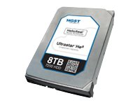 HGST Ultrastar He8 HUH728080AL5200 - Disque dur - 8 To - interne - 3.5" - SAS 12Gb/s - 7200 tours/min - mémoire tampon : 128 Mo 0F23268