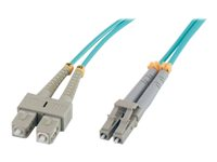 MCL - Câble réseau - LC multi-mode (M) pour SC multi-mode (M) - 30 m - fibre optique - 50 / 125 microns - OM3 - sans halogène FJOM3/SCLC-30M