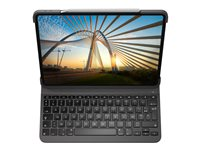 Logitech Slim Folio Pro - Clavier et étui - rétroéclairé - sans fil - Bluetooth LE - AZERTY - Français - pour Apple 12.9-inch iPad Pro (3ème génération, 4ème génération) 920-009705