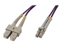 MCL - Câble réseau - mode unique LC (M) pour mode unique SC (M) - 2 m - fibre optique - 50 / 125 microns - OM4 FJOM4/SCLC-2M