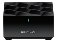 NETGEAR Nighthawk MK63 - Système Wi-Fi (routeur, 2 rallonges) - jusqu'à 4500 pieds carrés - maillage - GigE - 802.11a/b/g/n/ac/ax - Bi-bande MK63-100PES