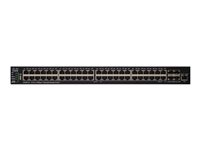 Cisco 550X Series SX550X-52 - Commutateur - C3 - Géré - 48 x 10GBase-T + 4 x combo 10 gigabits SFP+ - de bureau, Montable sur rack SX550X-52-K9-EU