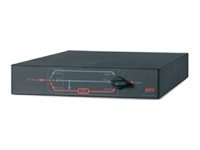 APC Panneau de contournement de service - Bypass switch (rack-montable) - CA 100/120 V - connecteurs de sortie : 1 - 2U - 19" - noir - pour P/N: SRT1500XLI, SRT3000RMXLI-NC, SRT3000XLI, SRT3000XLW-IEC, SRT5KRMXLIM, SRT6KRMXLIM SBP3000