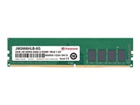 Transcend JetRAM - DDR4 - module - 16 Go - DIMM 288 broches - 2666 MHz / PC4-21300 - CL19 - 1.2 V - mémoire sans tampon - non ECC JM2666HLB-16G