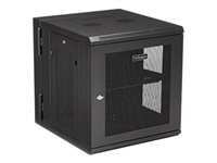 StarTech.com 12U 19" Wall Mount Network Cabinet, 20" Deep 4 Post Hinged Locking IT Computer Equipment Enclosure with Shelf, Flexible Vented Switch Depth Data Rack Cisco 3850, 2960 Series - 12U Vented Cabinet (RK1224WALHM) - Armoire de rack - montable sur mur - noir - 12U RK1224WALHM