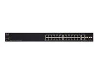 Cisco 250 Series SF250-24 - Commutateur - intelligent - 24 x 10/100 + 2 x SFP Gigabit combiné - Montable sur rack SF250-24-K9-EU
