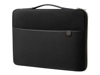 HP Carry Sleeve - Housse d'ordinateur portable - 17.3" - noir, or - pour OMEN by HP 15; HP 15; ENVY 13; ENVY x360; Pavilion Gaming 15; Pavilion x360; Spectre x360 3XD37AA#ABB