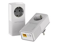 NETGEAR Powerline PLP1200 - Pont - GigE, HomePlug AV (HPAV) 2.0, IEEE 1901 - Branchement mural (pack de 2) PLP1200-100FRS