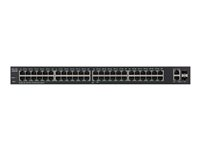 Cisco 220 Series SF220-48 - Commutateur - Géré - 48 x 10/100 + 2 x SFP Gigabit combiné - de bureau, Montable sur rack SF220-48-K9-EU
