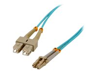 MCL - Câble réseau - LC multi-mode (M) pour SC multi-mode (M) - 10 m - fibre optique - 50 / 125 microns - OM3 FJOM3/SCLC-10M