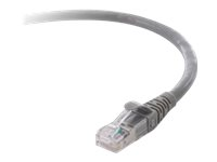 Belkin 10G - Cordon de raccordement - RJ-45 (M) pour RJ-45 (M) - 1.5 m - CAT 6a - moulé, sans crochet, bloqué - gris - B2B F2CP003-05GY-LS