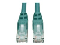 Tripp Lite 14ft Cat6 Gigabit Snagless Molded Patch Cable RJ45 M/M Green 14' - Cordon de raccordement - RJ-45 (M) pour RJ-45 (M) - 4.3 m - UTP - CAT 6 - moulé, sans crochet, bloqué - vert N201-014-GN