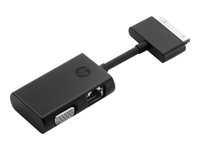 HP - Adaptateur réseau - HD-15 (VGA), RJ-45 (F) pour connecteur d'accueil 70 broches (M) - 15 cm - noir - pour EliteBook 1030 G1, 1040 G3; EliteBook Folio 1020 G1, 1040 G1, 1040 G2 G7U78AA