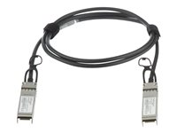 StarTech.com Câble SFP+ à connexion directe de 1 m - Conforme à MSA - Cordon SFP+ 10G - Câble Twinax passif - Câble DAC - Câble d'attache directe 10GBase - SFP+ verrouillé pour SFP+ verrouillé - 1 m - twinaxial - SFF-8431/SFF-8432 - passif - noir SFP10GPC1M