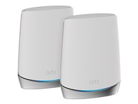 NETGEAR Orbi RBK752 - - système Wi-Fi - (routeur, rallonge) - jusqu'à 3767 pieds carrés - maillage - 1GbE - Wi-Fi 6 - Tri-bande RBK752-100EUS