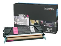 Lexmark - À rendement extrêmement élevé - magenta - original - cartouche de toner LCCP - pour Lexmark C534dn, C534dtn, C534n C5342MX