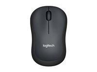 Logitech M220 Silent - Souris - optique - 3 boutons - sans fil - 2.4 GHz - récepteur sans fil USB - Charbon 910-004878