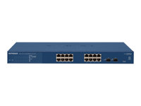 NETGEAR Smart GS716T - V3 - commutateur - L3 Lite - Géré - 16 x 10/100/1000 + 2 x Gigabit SFP - de bureau, Montable sur rack GS716T-300EUS