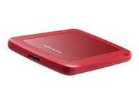 ADATA HV300 - Disque dur - 1 To - externe (portable) - USB 3.1 - AES 256 bits - rouge AHV300-1TU31-CRD