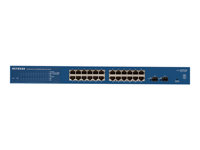 NETGEAR Smart GS724T - V4 - commutateur - L3 Lite - Géré - 24 x 10/100/1000 + 2 x Gigabit SFP - de bureau, Montable sur rack GS724T-400EUS