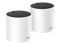 TP-Link Deco X55 V1.60 - - système Wi-Fi - (2 routeurs) - jusqu'à 4500 pieds carrés - maillage - 1GbE - Wi-Fi 6 - Bi-bande DECO X55(2-PACK)