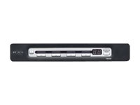 Belkin OmniView PRO3 USB & PS/2 4-Port KVM Switch - Commutateur KVM - 4 x KVM port(s) - de bureau F1DA104ZEA