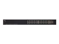 Cisco 250 Series SG250X-24 - Commutateur - C3 - intelligent - 24 x 10/100/1000 + 2 x 10 Gigabit Ethernet + 2 x 10 Gigabit SFP+ - Montable sur rack SG250X-24-K9-EU