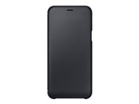Samsung Wallet Cover EF-WA600 - Étui à rabat pour téléphone portable - noir - pour Galaxy A6 EF-WA600CBEGWW