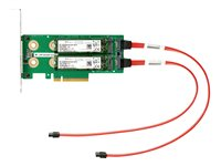 HPE Universal SATA HHHL M.2 Kit - Adaptateur d'interface - M.2 - M.2 Card - PCIe - intégré en usine 878783-K21#0D1