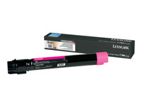 Lexmark - À rendement extrêmement élevé - magenta - original - cartouche de toner LCCP - pour Lexmark C950DE, C950dte C950X2MG