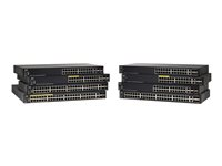 Cisco 550X Series SG550X-24P - Commutateur - C3 - Géré - 24 x 10/100/1000 (PoE+) + 2 x combo 10 gigabits SFP+ + 2 x 10 Gigabit SFP+ - Montable sur rack - PoE+ (195 W) SG550X-24P-K9-EU