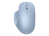 Microsoft Bluetooth Ergonomic Mouse - Souris - ergonomique - optique - 5 boutons - sans fil - Bluetooth 5.0 LE - bleu pastel 222-00052