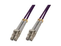 MCL - Câble réseau - LC multi-mode (M) pour LC multi-mode (M) - 100 m - fibre optique - 50 / 125 microns - OM4 - sans halogène FJOM4/LCLC-100M