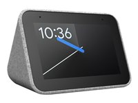 Lenovo Smart Clock - Affichage intelligent - LCD de 4" - sans fil - Wi-Fi, Bluetooth - 3 Watt - gris ZA4R0003SE