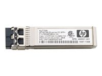 HPE B-Series - Module transmetteur SFP+ - Fibre Channel 10 Go (SW) - Canal à fibre optique - LC - pour HPE SN6000; StoreFabric SN6500, SN6600B 32, SN6650, SN8000B 4-Slot, SN8600B 4-slot QK726A