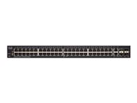 Cisco 250 Series SF250-48 - Commutateur - intelligent - 48 x 10/100 + 2 x 10/100/1000 + 2 x SFP Gigabit combiné + 2 x Gigabit SFP - Montable sur rack SF250-48-K9-EU