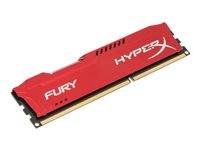 HyperX FURY - DDR3 - module - 8 Go - DIMM 240 broches - 1333 MHz / PC3-10600 - CL9 - 1.5 V - mémoire sans tampon - non ECC - rouge HX313C9FR/8