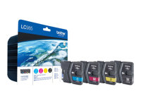 Brother LC985VALBPDR - Pack de 4 - noir, jaune, cyan, magenta - original - blister - cartouche d'encre - pour Brother DCP-J125, DCP-J140, DCP-J315, DCP-J515, MFC-J220, MFC-J265, MFC-J410, MFC-J415 LC985VALBPDR