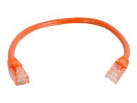 C2G Cat6 Booted Unshielded (UTP) Network Patch Cable - Cordon de raccordement - RJ-45 (M) pour RJ-45 (M) - 10 m - UTP - CAT 6 - moulé, sans crochet, bloqué - orange 83580