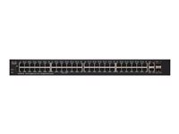Cisco 250 Series SG250X-48 - Commutateur - C3 - intelligent - 48 x 10/100/1000 + 2 x 10 Gigabit Ethernet + 2 x 10 Gigabit SFP+ - Montable sur rack SG250X-48-K9-EU
