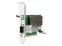 HPE InfiniBand HDR MCX653105A-HDAT - Adaptateur réseau - PCIe 4.0 x16 profil bas - 200Gb Ethernet / 200Gb Infiniband QSFP28 x 1 - pour ProLiant DL325 Gen10, DL345 Gen10, DL365 Gen10, DL380 Gen10 P23664-B21