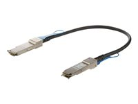 StarTech.com Câble QSFP+ à connexion directe de 50 cm - Compatible avec Cisco QSFP-H40G-CU0-5M - Cordon QSFP+ 40G - Câble Twinax passif - Câble d'attache directe 40GBase - QSFP+ verrouillé pour QSFP+ verrouillé - 50 cm - twinaxial - SFF-8436 - passif - noir QSFPH40GCU05