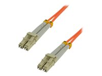 MCL - Câble réseau - LC multi-mode (M) pour LC multi-mode (M) - 25 m - fibre optique - 50 / 125 microns - OM2 - sans halogène FJOM2/LCLC-25M