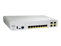 Cisco Catalyst Compact 2960C-8PC-L - Commutateur - Géré - 8 x 10/100 (PoE) + 2 x SFP Gigabit combiné - de bureau, Montable sur rack, fixation murale - PoE WS-C2960C-8PC-L