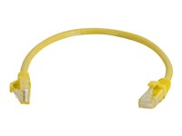 C2G Cat6 Booted Unshielded (UTP) Network Patch Cable - Cordon de raccordement - RJ-45 (M) pour RJ-45 (M) - 50 cm - UTP - CAT 6 - moulé, sans crochet, bloqué - jaune 83465