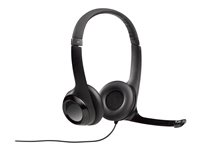 Logitech - Micro-casque - sur-oreille - filaire - USB - noir - universitaire 981-000732