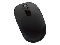 Souris mobile sans fil Microsoft 1850 - Souris - droitiers et gauchers - optique - 3 boutons - sans fil - 2.4 GHz - récepteur sans fil USB - noir U7Z-00004